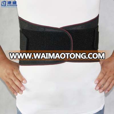 Medical unisex elastic lumbar lower back waist support with steel sheets